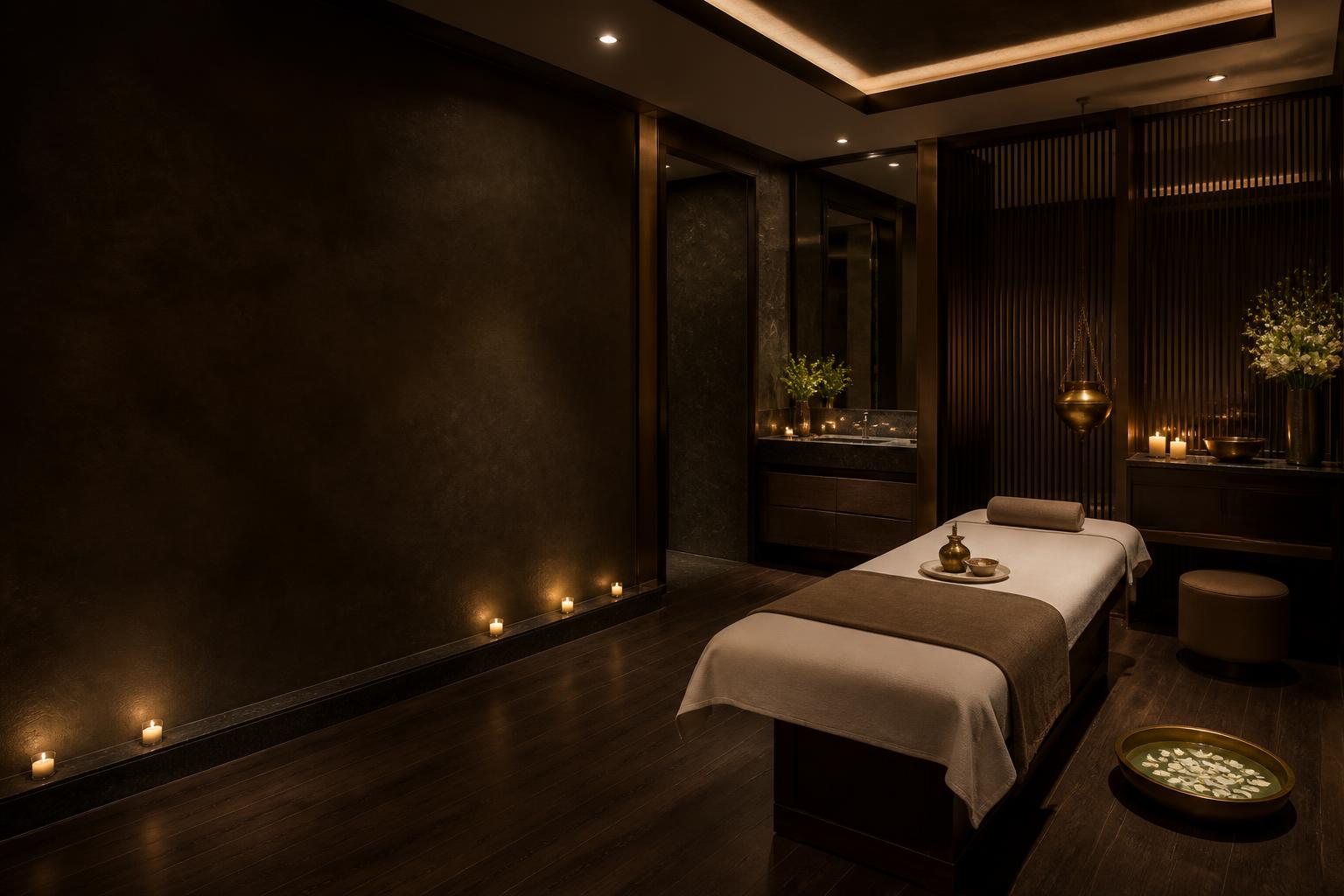 Luxury treatment room at Let's Relax Wellness