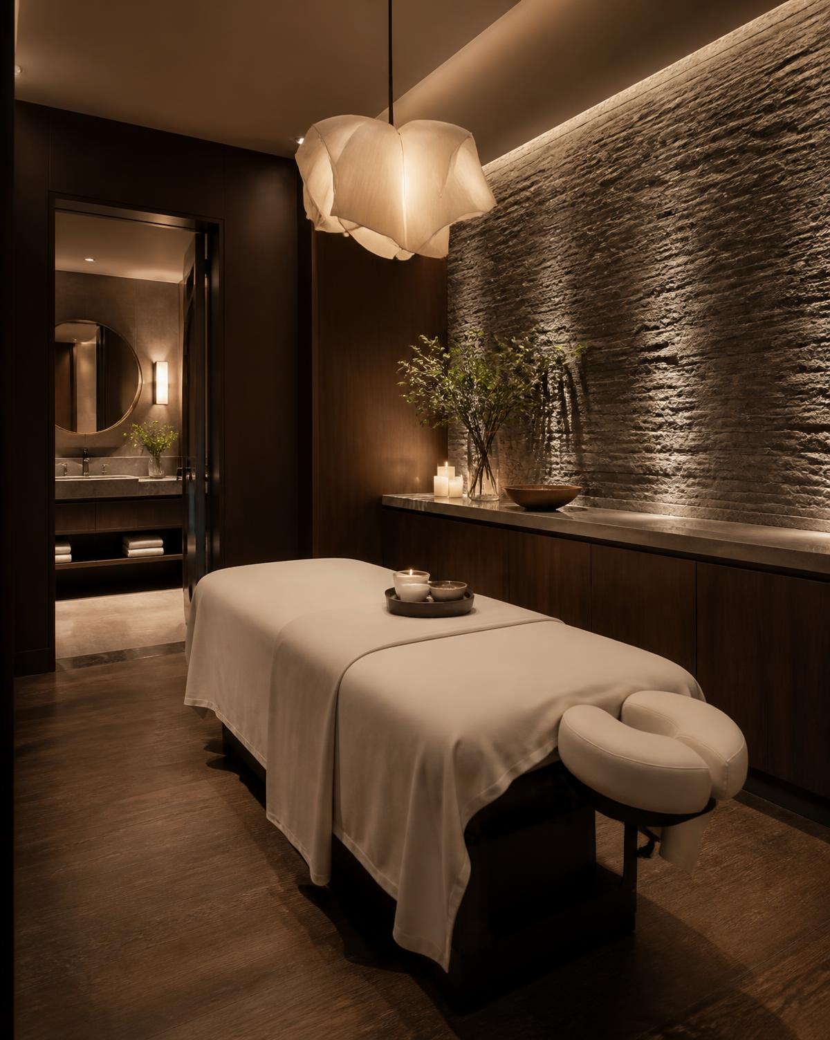 Full Body Massage setting at Let's Relax Wellness